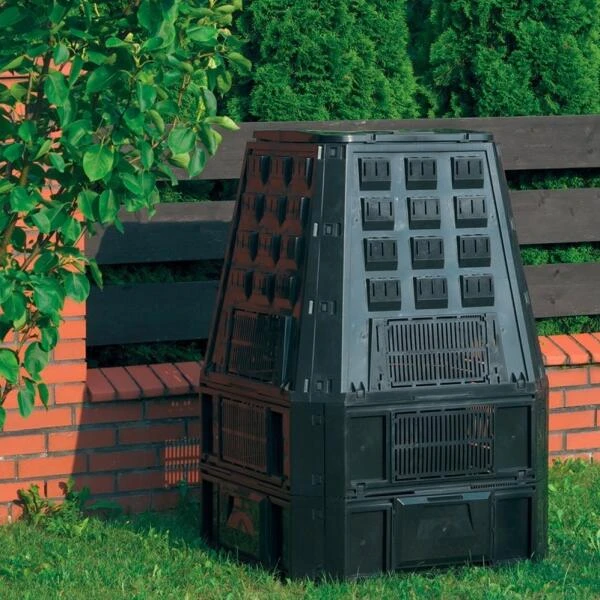 Compostvat Zwart 850 Liter 1 Compostvat Zwart 850 Liter