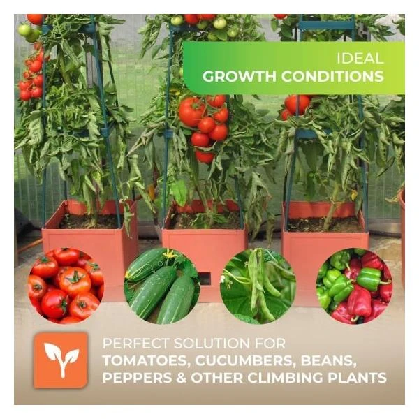 Plantentoren Maxitom Met Waterreservoir - Antraciet 6 Plantentoren Maxitom Met Waterreservoir - Antraciet - Afbeelding 6